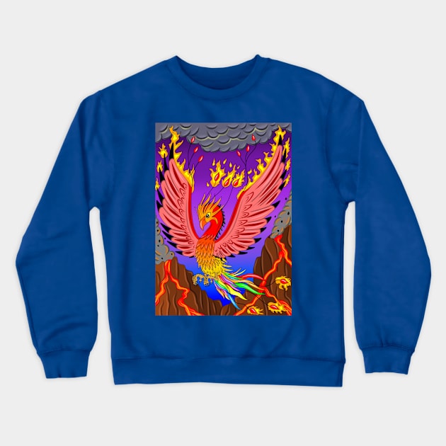 Phoenix Crewneck Sweatshirt by MelanieJeyakkumar